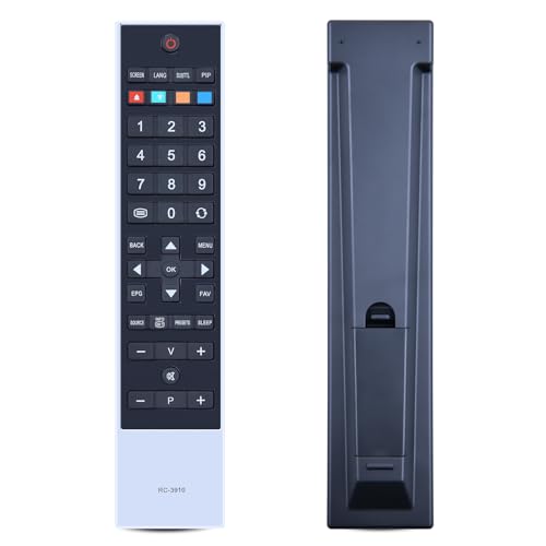 TCNOUMT Ersatz Fernbedienung RC-3910 Kompatibel für Toshiba Freeview Smart LCD TV 19BV500B 22BV500B 22BL702B 32BV502B 32BV504B 32KV501B 37BV701G 40BV700B 46BL712G TCNOUMT Ersatz Fernbedienung RC-3910 Kompatibel für Toshiba Freeview Smart LCD TV 19BV500B 22BV500B 22BL702B 32BV502B 32BV504B 32KV501B 37BV701G 40BV700B 46BL712G von TCNOUMT