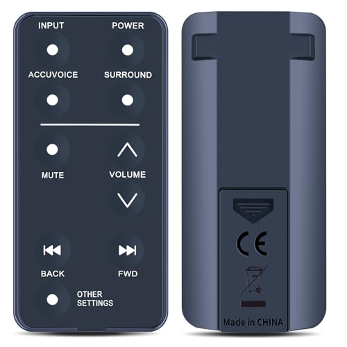 TCNOUMT Ersatz-Fernbedienung für Zvox AccuVoice AV120 TV-Soundbar-Lautsprecher AV355 TCNOUMT Ersatz-Fernbedienung für Zvox AccuVoice AV120 TV-Soundbar-Lautsprecher AV355 von TCNOUMT
