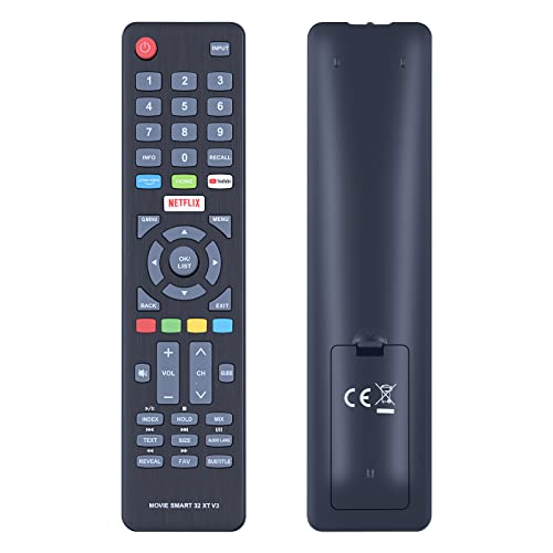 TCNOUMT Ersatzfernbedienung Kompatibel für Dyon TV Smart 32 XT D800168 Movie Smart 43 XT D800169 SMART-32-XT, SMART-43-XT TCNOUMT Ersatzfernbedienung Kompatibel für Dyon TV Smart 32 XT D800168 Movie Smart 43 XT D800169 SMART-32-XT, SMART-43-XT von TCNOUMT