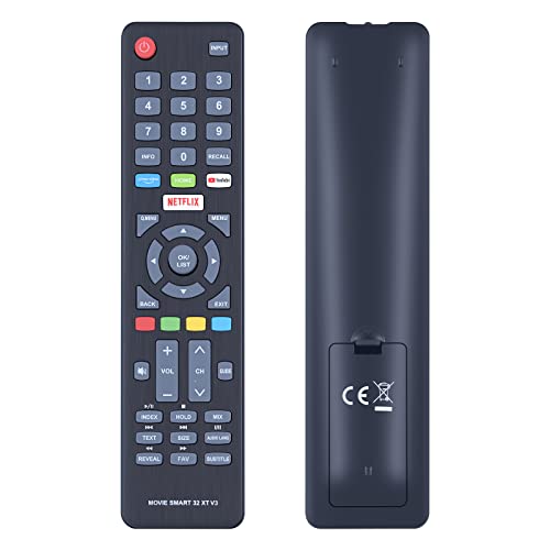 TCNOUMT Ersatzfernbedienung Kompatibel für Dyon TV Smart 32 XT D800168 Movie Smart 43 XT D800169 - Keine Einrichtung erforderlich von TCNOUMT