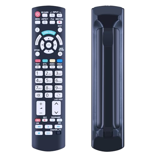TCNOUMT Geeignet für Panasonic N2QAYB000504 Fernbedienung Kompatibel mit Panasonic Viera Smart TV TX-L32G20E TX-L42D25E TX-P42G20E TX-P42S30B N2QAYB000673 N2QAYB000785 Universalfernbedienung TCNOUMT Geeignet für Panasonic N2QAYB000504 Fernbedienung Kompatibel mit Panasonic Viera Smart TV TX-L32G20E TX-L42D25E TX-P42G20E TX-P42S30B N2QAYB000673 N2QAYB000785 Universalfernbedienung von TCNOUMT