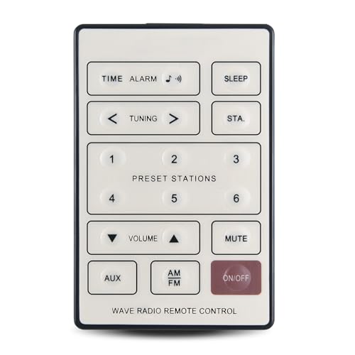 TCNOUMT Neue Ersatz Fernbedienung Kompatibel mit Bose Wave Radio A7 AWR1-2W AWR1-1W AWR113 AWR131 AWR1W1 TCNOUMT Neue Ersatz Fernbedienung Kompatibel mit Bose Wave Radio A7 AWR1-2W AWR1-1W AWR113 AWR131 AWR1W1 von TCNOUMT