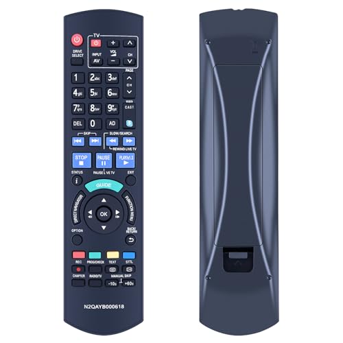 TCNOUMT Passend für Panasonic HDD Recorder IR6 N2QAYB000618 Fernbedienung Kompatibel mit Panasonic DVD Player DMR-HW100EBK DMRHW100EB-K DMR-HW120 DMR-HW200 N2QAYB000615 Universal Fernbedienung TCNOUMT Passend für Panasonic HDD Recorder IR6 N2QAYB000618 Fernbedienung Kompatibel mit Panasonic DVD Player DMR-HW100EBK DMRHW100EB-K DMR-HW120 DMR-HW200 N2QAYB000615 Universal Fernbedienung von TCNOUMT