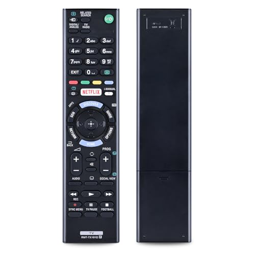 TCNOUMT Passend für Sony RMT-TX101D Fernseher Fernbedienung Ersatz für Sony Bravia TV KDL-32R400C KDL-32R403C KDL-32R503C KDL-40R550C KDL-42W655A KDL-48W705C KD-55X8507C KDL-60NX725 von TCNOUMT