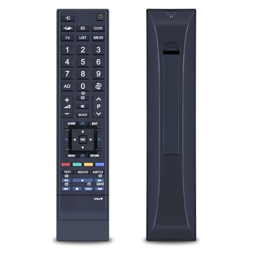 TCNOUMT TV Fernbedienung CT-90345 Ersatz für Toshiba Regza TV CT-90237 32SL733 32SL753B 40SL733 40WL743 40WL753G 46SL733G 46WL753 47V635D TCNOUMT TV Fernbedienung CT-90345 Ersatz für Toshiba Regza TV CT-90237 32SL733 32SL753B 40SL733 40WL743 40WL753G 46SL733G 46WL753 47V635D von TCNOUMT