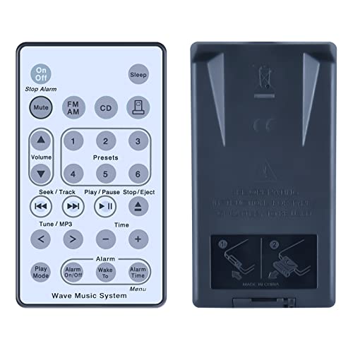 TCNOUMT Ersatz Fernbedienung Bose Wave Music System AWRCC2 AWRCC3 AWRCC4 Bose Radio CD (weiß) von TCNOUMT