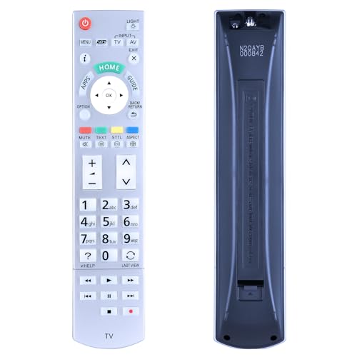 TCNOUMT Universal-Fernbedienung für Panasonic LCD Smart TV N2QAYB000842 N2QAYB000840 N2QAYB000863 N2QAYB000928 N2QAYB001009 N2QAYB001011 N2QAYB001109 TT X-L42DT6 0E TX-LR65WT600 von TCNOUMT