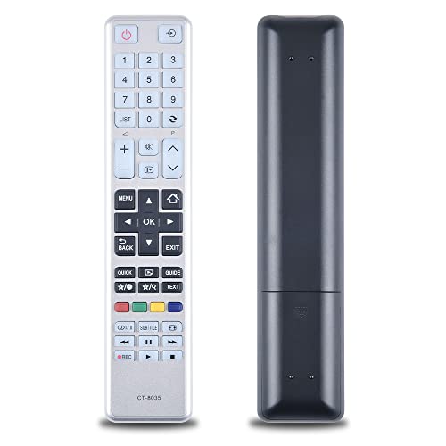 TCNOUMT Neu Ersatzfernbedienung CT-8035 Kompatibel mit Toshiba Smart TV CT-8040 CT-8041 CT-8054 24WM763 24WM763DG 32D3454DB 32L3433DG 32L3441DG 32W3433DG 32W3453DB TCNOUMT Neu Ersatzfernbedienung CT-8035 Kompatibel mit Toshiba Smart TV CT-8040 CT-8041 CT-8054 24WM763 24WM763DG 32D3454DB 32L3433DG 32L3441DG 32W3433DG 32W3453DB von TCNOUMT