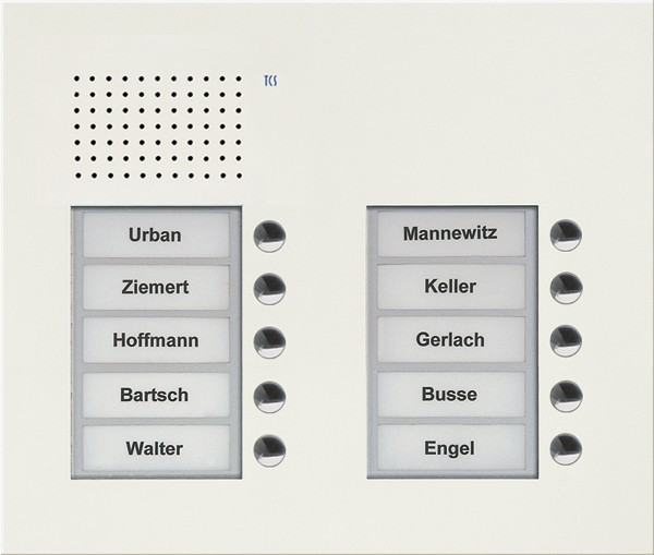TCS Tür Control Audio Außenstation PUK 10 PUK10/2-WS TCS Tür Control Audio Außenstation PUK 10 PUK10/2-WS von TCS Tür Control