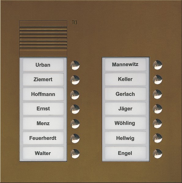 TCS Tür Control Audio Außenstation PUK 14 PUK14/2-EB TCS Tür Control Audio Außenstation PUK 14 PUK14/2-EB von TCS Tür Control