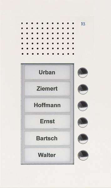 TCS Tür Control Audio Außenstation PUK 6 PUK06/1-WS TCS Tür Control Audio Außenstation PUK 6 PUK06/1-WS von TCS Tür Control