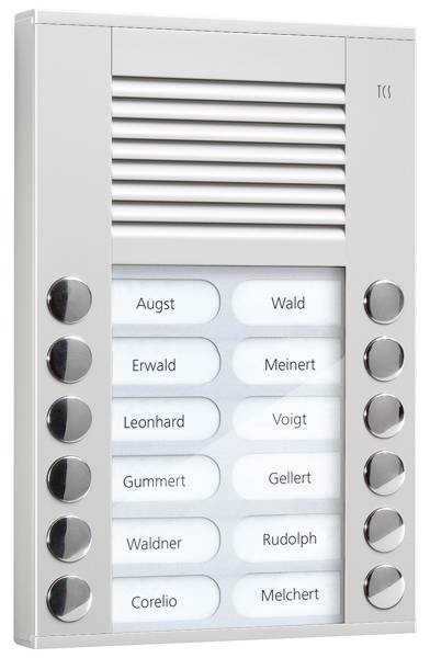 TCS Audio Außenstation PES PES12-EN/04 12 Tasten 2-reihig AP silber TCS Audio Außenstation PES PES12-EN/04 12 Tasten 2-reihig AP silber von TCS TürControlSysteme AG
