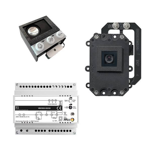 TCS Video :kit1 1xVBVS05-SG VK01 1xASI11000,1xFK2200,1xVertikalhaterung von TCS TürControlSysteme AG