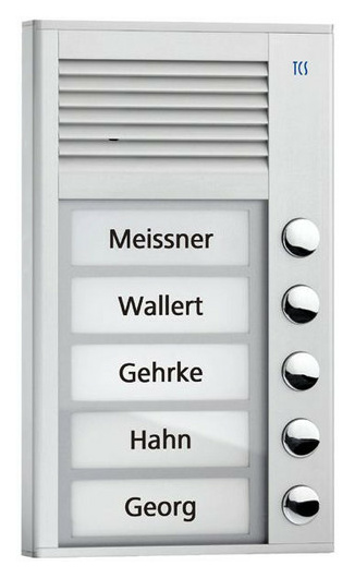 TCS PAK05EN KompaktAP-Türst.1reihig, 5Tast von TCS