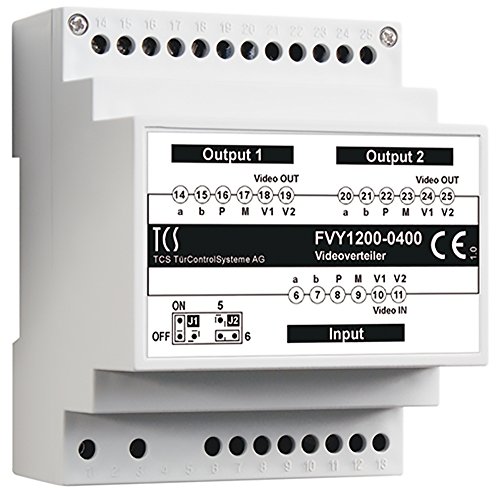 TCS Videoverteiler 2-Fach 4TE, FVY1200-0400 von TCS