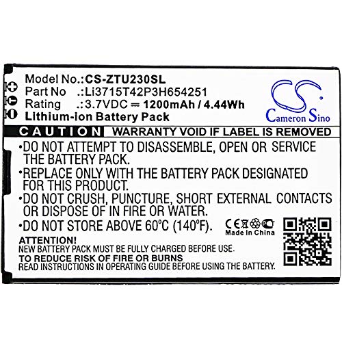 TCTK Akkus 1200mAh Kompatibel mit [T-Mobile] für 4G Mobile Hotspot, für Cymbal Z320, für Hotspot MF61, für [Vodafone] für 945, für [Telstra] für A6, für AC30, für D800, für D810, für Elite von TCTK