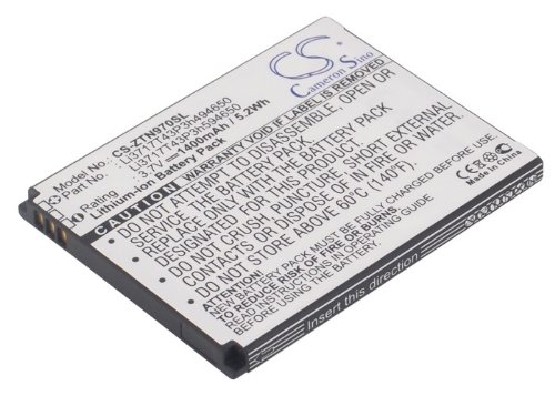 TCTK Akkus 1400mAh Kompatibel mit [Amazing] A2, für [Virgin Mobile] AWE, Awe N800, für [ZTE] Blade 3, Blade 3 Pro, C, G Plus, III, III Pro, L, Emblem, Grand X, Grand X 3G, LTE, XM, Mimosa N800, AWE von TCTK