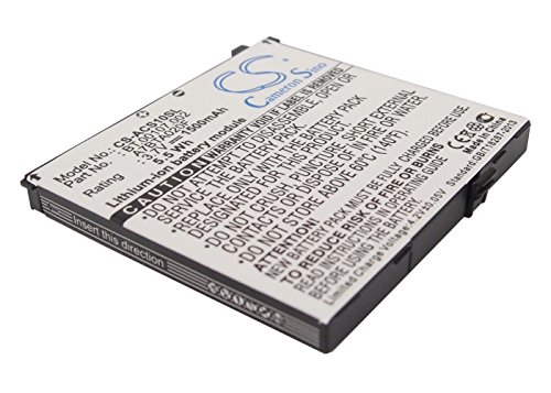 TCTK Akkus 1500mAh Kompatibel mit [Acer] Liquid, Liquid A1, E, E Plus, E400, S100, Stream Ersetzt A7BTA020F, BT.00107.002, US55143A9H 1S1P von TCTK