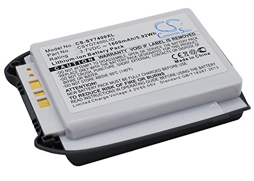 TCTK Akkus 1600mAh Kompatibel mit [Sanyo] MM-7400, MM7400, SCP-7300, SCP-7400, SCP7300, SCP7400 Ersetzt CSYO7400LIO, SCP-13LBPS von TCTK