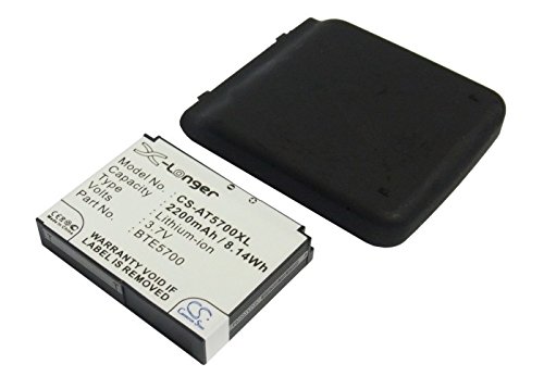 TCTK Akkus 2200mAh Kompatibel mit [AT&T] SMT-5700, SMT5700, für [Audiovox] SMT-5700, SMT5700 Ersetzt BTE5700 von TCTK