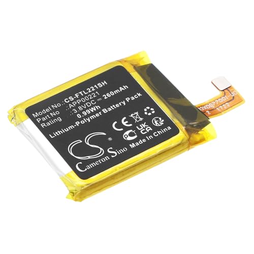 TCTK Akkus 260mAh Kompatibel mit [FOSSIL] Gen 4 Smartwatch, Gen 5 Smartwatch, Sport Ersetzt APP00221 von TCTK