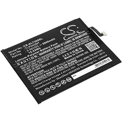 TCTK Akkus 3900mAh Kompatibel mit [Alcatel] 3T, OT-9032T Ersetzt TLP040M1, TLP040M7 FBA von TCTK