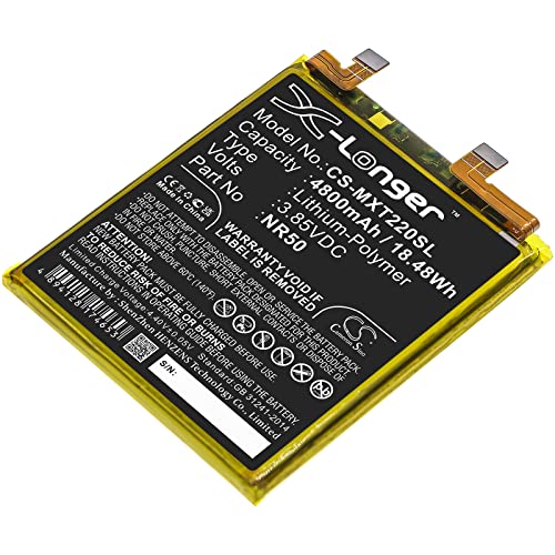 TCTK Akkus 4800mAh Kompatibel mit [Motorola] Edge 30 Ultra, Moto Edge X30, Moto X30 5G 2021, XT2201-2 Ersetzt NR50 FBA von TCTK