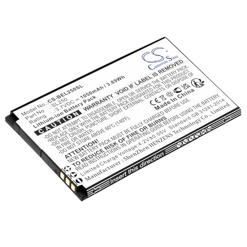 TCTK Akkus 1050mAh Kompatibel mit [Bea-fon] SL250 Ersetzt SL250 FBA von TCTK