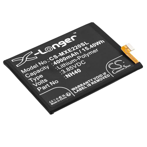 TCTK Akkus 4000mAh Kompatibel mit [Motorola] Moto E22, Moto E22 2022, E22i, E22i 2022, XT2239-10, XT2239-16, XT2239-17, XT2239-18, XT2239-19, XT2239-6, XT2239-7, XT2239-9 Ersetzt NH40, SB18D48255 von TCTK