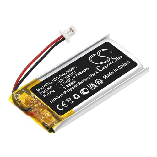 TCTK Akkus 500mAh Kompatibel mit [Samson] Airline 88 Fitness Ersetzt 1ICP7/21/41, 602040 von TCTK