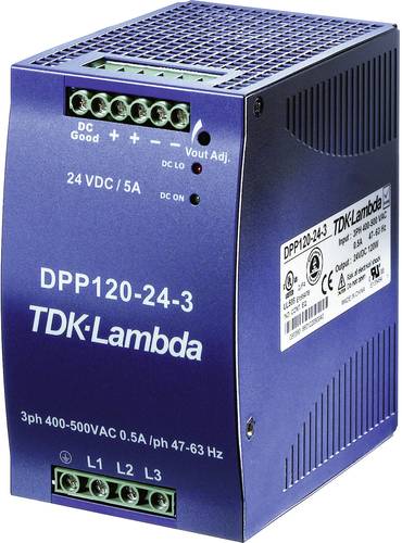 TDK-Lambda DPP120-24-3 Hutschienen-Netzteil (DIN-Rail) 24 V/DC 5A 120W Anzahl Ausgänge:1 x Inhalt 1 von TDK-LAMBDA