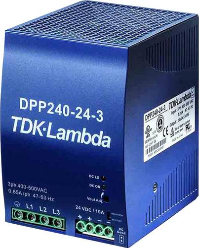 TDK-Lambda DPP240-24-1 Hutschienen-Netzteil (DIN-Rail) 24 V/DC 10A 240W Anzahl Ausgänge:1 x Inhalt von TDK-LAMBDA