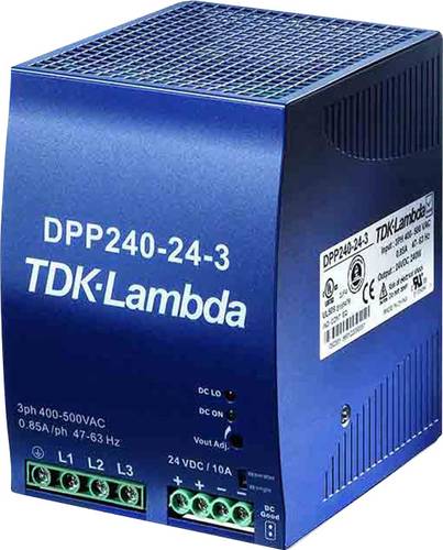 TDK-Lambda DPP240-24-3 Hutschienen-Netzteil (DIN-Rail) 24 V/DC 10A 240W Anzahl Ausgänge:1 x Inhalt von TDK-LAMBDA