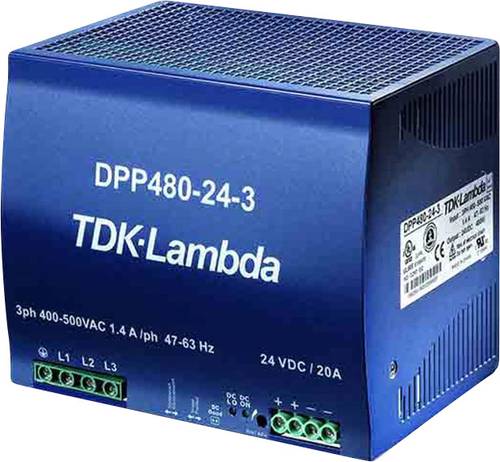 TDK-Lambda DPP480-24-1 Hutschienen-Netzteil (DIN-Rail) 24 V/DC 20A 480W Anzahl Ausgänge:1 x Inhalt von TDK-LAMBDA