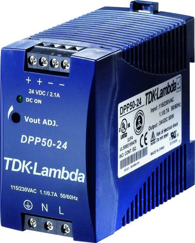 TDK-Lambda DPP50-24 Hutschienen-Netzteil (DIN-Rail) 24 V/DC 2.1A 50W Anzahl Ausgänge:1 x Inhalt 1St. von TDK-LAMBDA