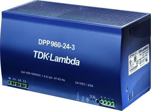 TDK-Lambda DPP960-48-3 Hutschienen-Netzteil (DIN-Rail) 48 V/DC 20A 960W Anzahl Ausgänge:1 x Inhalt von TDK-LAMBDA