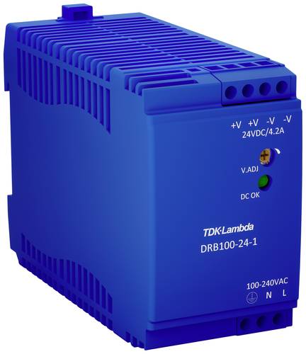 TDK-Lambda DRB100-24-1 Hutschienen-Netzteil (DIN-Rail) 24 V/DC 4.2A 100.8W Anzahl Ausgänge:1 x Inha von TDK-LAMBDA
