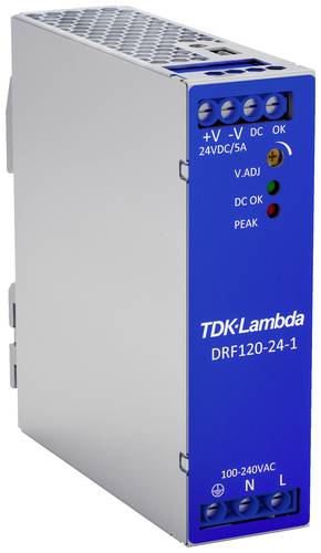 TDK-Lambda DRF120-24-1 Hutschienen-Netzteil (DIN-Rail) 24 V/DC 120W Anzahl Ausgänge:1 x Inhalt 1St. von TDK-LAMBDA