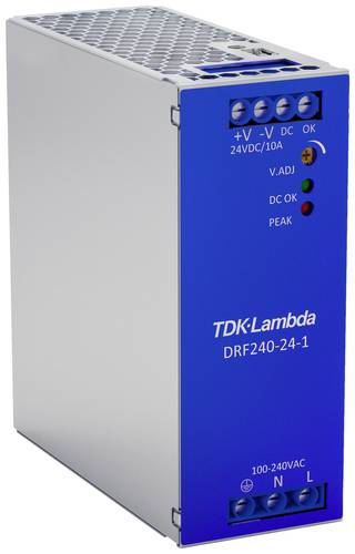 TDK-Lambda DRF240-24-1 Hutschienen-Netzteil (DIN-Rail) 24 V/DC 240W Anzahl Ausgänge:1 x Inhalt 1St. von TDK-LAMBDA