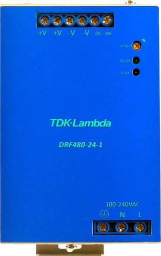 TDK-Lambda DRF480-24-1/HL Hutschienen-Netzteil (DIN-Rail) 24 V/DC 480W Anzahl Ausgänge:1 x Inhalt 1 von TDK-LAMBDA