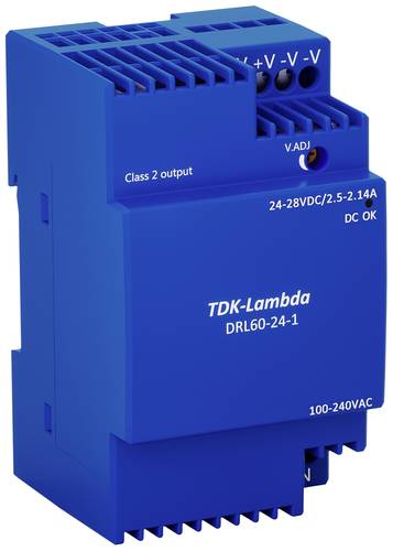TDK-Lambda DRL60-24-1 Hutschienen-Netzteil (DIN-Rail) 24V 2.5A 60W Inhalt 1St. von TDK-LAMBDA