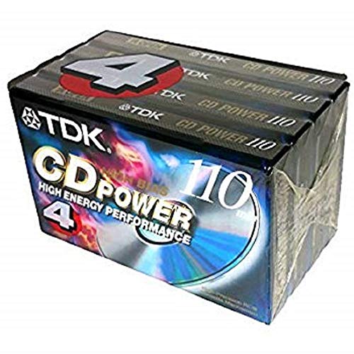 4er Pack TDK CD Power 110 Typ II (CrO2) High Bias New blank Audio Kassetten von TDK
