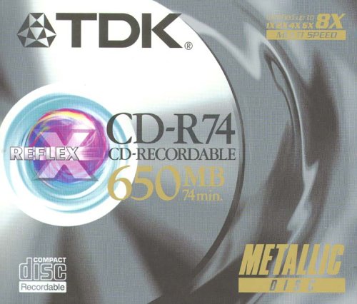 Reflex Metallic CD-ROM 74 min von TDK