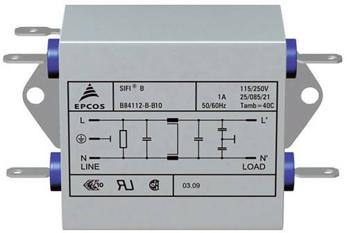 TDK B84112G0000B116 B84112G0000B116 Filter 250 V/AC 16A 1St. von TDK