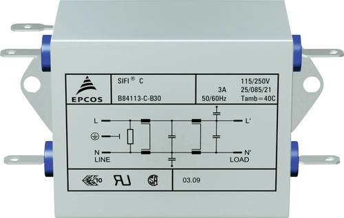 TDK B84113CB110 B84113CB110 Entstörfilter flammhemmend 250 V/AC 10A 3.6 mH (L x B x H) 159 x 50.8 x von TDK