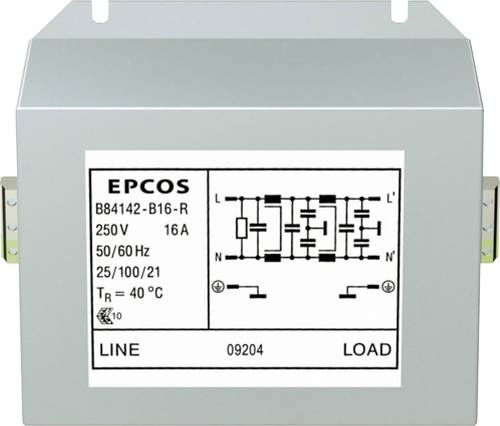 TDK B84142B16R B84142B16R Entstörfilter 250 V/AC 16A (L x B x H) 121 x 86 x 61mm 1St. von TDK