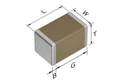 TDK C2012X7S2A105K125AB Keramik-Kondensator SMD 0805 1 µF 100 V/DC 10% (L x B x H) 2 x 1.25 x 1.25mm von TDK