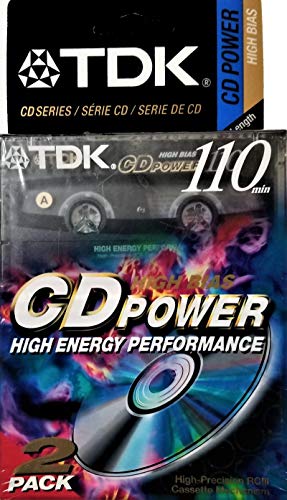 TDK CD Power 110 Kassette, 2 Stück High Bias Audio Kassetten von TDK