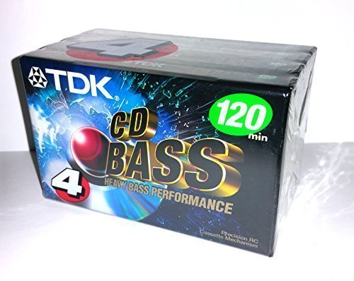 TDK CD Schwere Bass-Performance 120 Minuten Audio Kassetten – 4 Pack von TDK