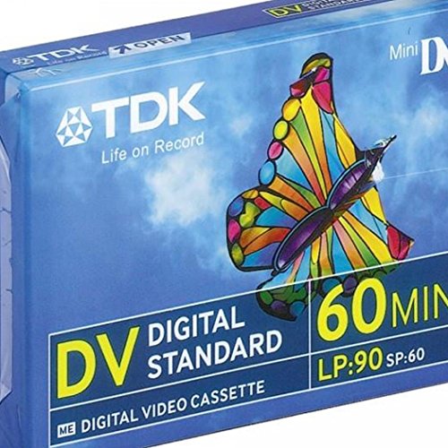 TDK DVM-60 miniDV Videokassette für Camcorder (60 Minuten Laufzeit) 1 Stück von TDK Electronics Europe GmbH